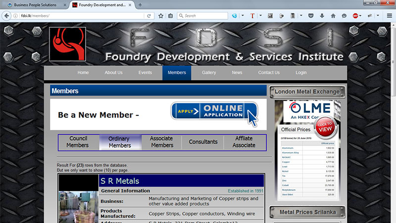 Foundry Development & services Institute – sri lanka