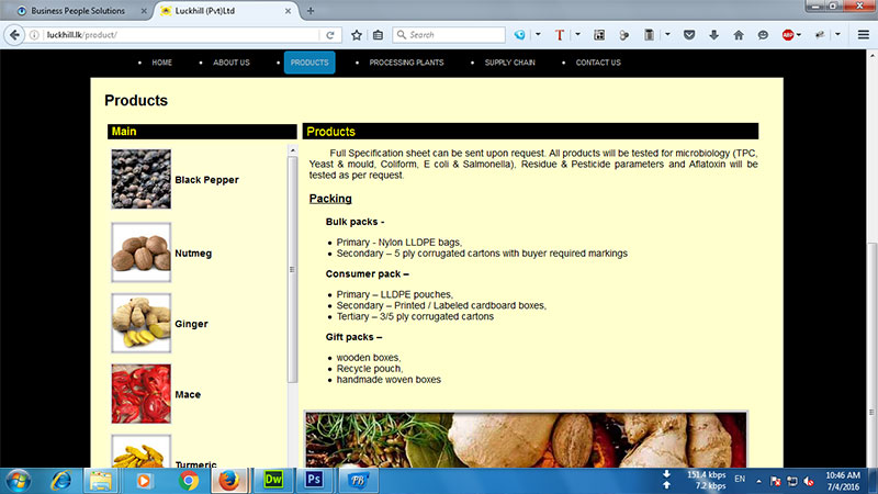 Luck hill company(pvt)ltd (Tea factory & Exports science 1945) – Gampola